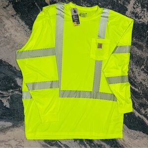 Carhartt High Visibility Color Neon Force, Enhanced Shirt Class 3 Men 3XL Tall